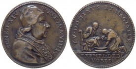 Benedetto XIV (1740-1758) Medaglia Anno VIIII - Ae gr.10,03 Ø mm30 
n.a.