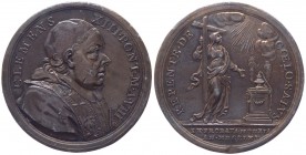 Clemente XIII (1758-1769) Medaglia Anno VIII (1765) - Ae gr.24,80 Ø mm36 
n.a.