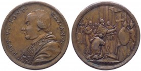 Pio VI (1775-1799) Medaglia Anno I (1775) - Colpetti - Ae gr.14,18 Ø mm31 
n.a.