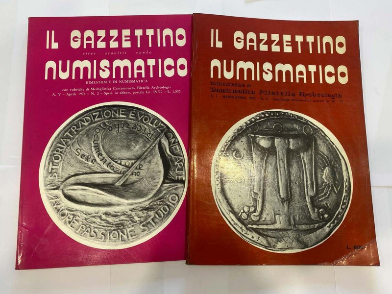 Lotto n.2 volumi gazzettino numismatico 1976 e 1972
n.a.