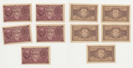 Lotto n.5 banconote da 5 Lire consecutive 
n.a.