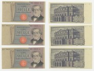 Lotto n.3 banconote 1000 Lire "Verdi" consecutive
FDS