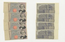 Lotto n.4 banconote 1000 Lire "Verdi" consecutive
FDS