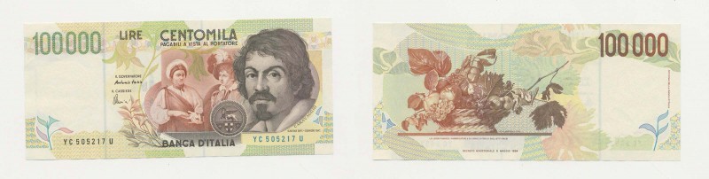 Repubblica Italiana - 100000 Lire " Caravaggio " II Tipo
FDS