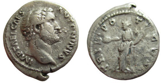 Denarius AR
Antoninus Pius (138-161), Rome
19 mm, 3,27 g