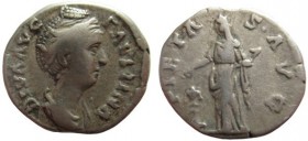 Denarius AR
Diva Faustina I (140-141) Rome
15 mm, 3,17 g