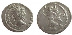 Denarius AR
Septimius Severus (193-211), Laodicea, SEVERVS PIVS AVG, laureate head of Septimius Severus to right / COS III P P, Victory walking left,...