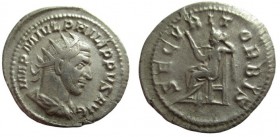Antoninianus AR
Philip I Arab (244-249), Rome, very fine
25 mm, 4,33 g
