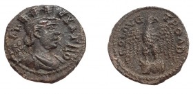 Bronze Æ
Troas. Alexandreia,Pseudo-autonomous issue. Time of Gallienus, circa AD 253-268, Turreted and draped bust of Tyche right, vexillum behind / ...