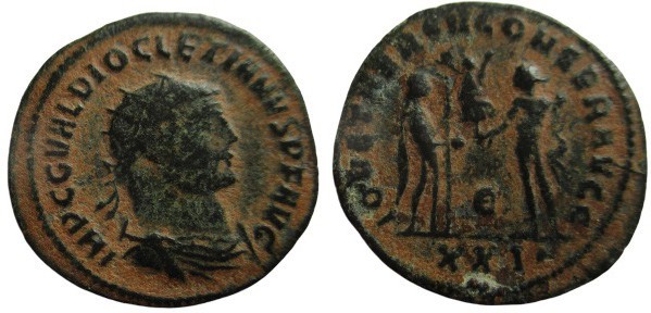 Antoninianus Æ
Diocletian (284-305), Concordia
22 mm, 3,41 g