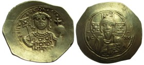 Histamenon AV
Michael VII Ducas (1071-1078), Nomisma, Constantinople, IC - XC. Facing bust of Christ Pantokrator. + MIXAHΛ BACIΛ O Δ. Facing bust of ...