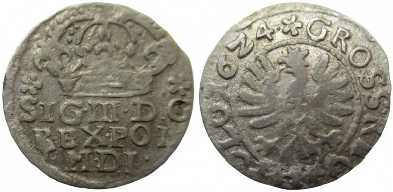 Grosch AR
Sigismund III Vasa (1567-1632), King of Poland
19 mm, 1 g