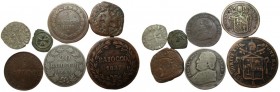 Lot of 7 Italian Coins (Papal State and Middle Age Italy), SOLD AS SEEN, NO RETURN!