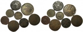 Lot of 8 Russian Coins, 18th-19th Century, SOLD AS SEEN, NO RETURN!