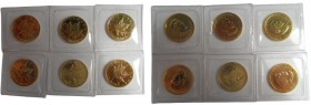 Lot of 6 gold coins, 1/10 oz, Maple Leaf
(6 x 3,11 g)