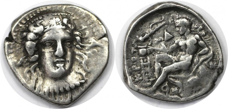 Griechische Münzen, BRUTTIUM. KROTON. 425 - 350 v. Chr. Didrachme (7.68g). Vs.: ...