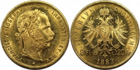 8 Florin / 20 Francs 1883