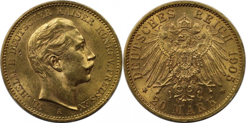 Deutsche Münzen und Medaillen ab 1871, REICHSGOLDMÜNZEN, Preußen, Wilhelm II. (1...