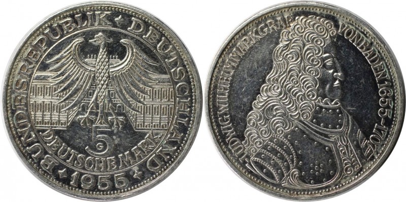 Deutsche Münzen und Medaillen ab 1945, BUNDESREPUBLIK DEUTSCHLAND. Ludwig Wilhel...