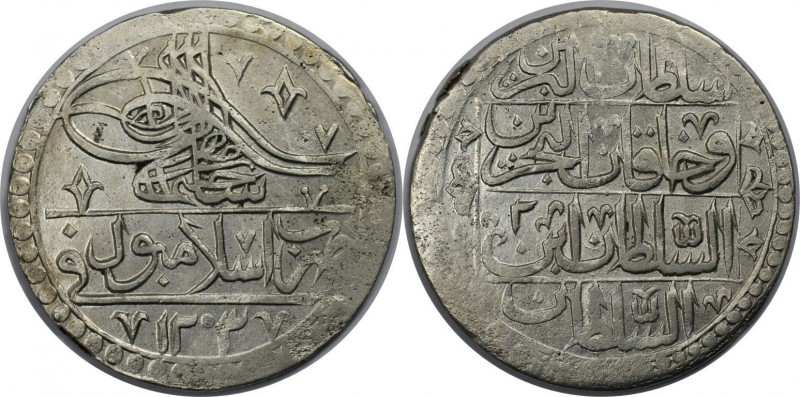 Weltmünzen und Medaillen, Türkei / Turkey. Yuzluk AH 1203/2 (1790), Silber. 31.8...