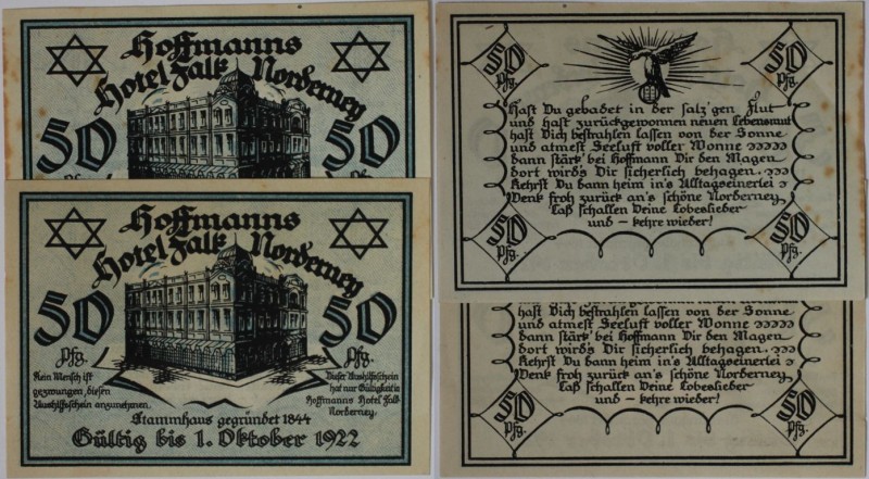 Banknoten, Deutschland / Germany, Lots und Sammlungen. Notgeld Norderney (Hannov...