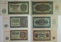 Lot von 3 Banknoten 1948