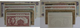 Lot von 8 Banknoten 1972 - 1991