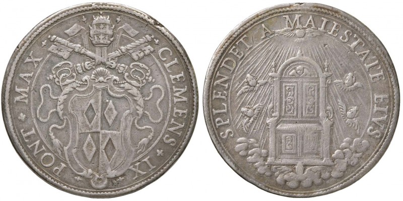  Roma – Clemente IX  (1667-1669) - Piastra - Munt. 4 RR
Appiccagnolo rimosso.
BB...