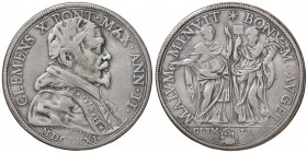 Roma – Clemente X (1670-1676)  - Piastra 1671 - Munt. 19 R
Fori otturati.
BB