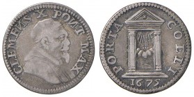 Roma – Clemente X (1670-1676) - Grosso 1675 - Munt. 38 C
BB