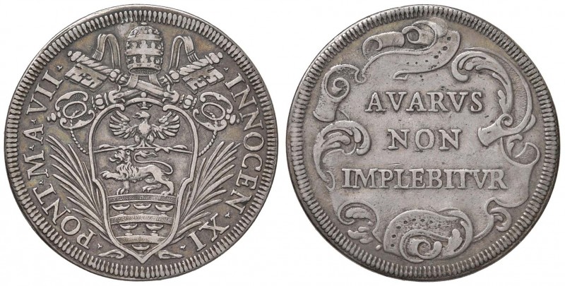 Roma – Innocenzo XI (1676-1689) - ½ Piastra An. VII - Munt. 53 C
Foro otturato.
...