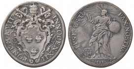 Roma – Innocenzo XII (1691-1700) - Testone 1698 - Munt. 41 R
Foro otturato.
BB