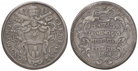 Roma – Clemente XI (1700-1721) - Testone 1704 - Munt. 66 RR
BB+