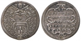 Roma – Clemente XI (1700-1721) - Giulio 1702 An. II - Munt. 111 R
Foro otturato.
BB
