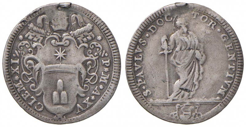 Roma – Clemente XI (1700-1721) - Giulio An. XV - Munt. 113 R
Appiccagnolo rimoss...