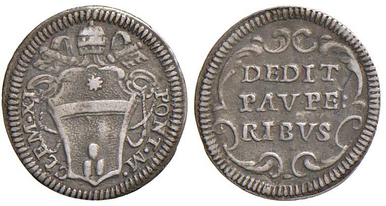 Roma – Clemente XI (1700-1721) - ½ Grosso - Munt. 160 R
BB+
