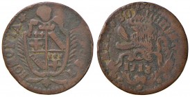 Bologna – Clemente XI (1700-1721) - Mezzo Bolognino 1713 - Munt. 215 Var. NC
MB-BB