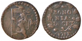 Bologna – Clemente XI (1700-1721) - Quattrino 1712 - Munt. 222 R
qSPL 