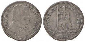 Ferrara – Clemente XI (1700-1721) - Muraiola da 4 Baiocchi 1717 - Munt. 239A R
BB