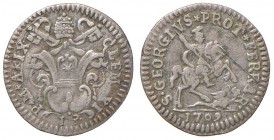 Ferrara – Clemente XI (1700-1721) - Grossetto da 13 quattrini 1709 An. IX - Munt. 242 R
Graffio.
BB