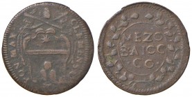 Gubbio – Clemente XI (1700-1721) - Mezzo Baiocco - Munt. 270 RR
BB