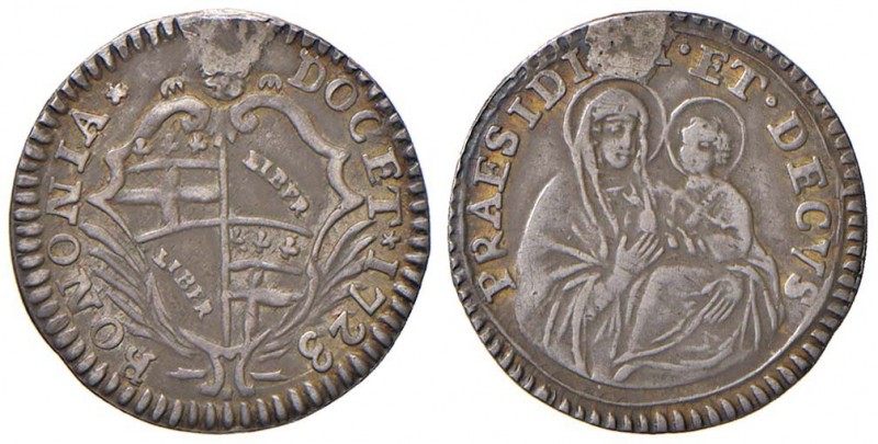 Bologna – Innocenzo XIII (1721-1724) - Carlino da 5 Bolognini 1723 - Munt. 30 RR...