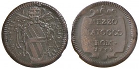 Roma – Clemente XII (1730-1740) - Mezzo Baiocco 1738 An. VIII - Munt. 148 NC
BB