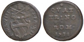 Roma – Clemente XII (1730-1740) - Quattrino 1738 - Munt. 161 NC
BB+
