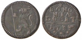 Bologna – Clemente XII (1730-1740) - Quattrino 1733 - Munt. 195B C
BB
