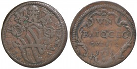 Gubbio – Clemente XII (1730-1740) - Baiocco 1735 - Munt. 202C R
BB