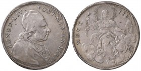 Roma – Benedetto XIV (1740-1758) - Scudo 1754 An. XIV - Munt. 45 R
Leggermente ondulato.
BB