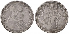 Roma – Benedetto XIV (1740-1758) - Doppio Giulio 1753 An. XIV - Munt. 51 NC
BB
