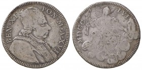 Roma – Benedetto XIV (1740-1758) - Doppio Giulio 1756 An. XVI - Munt. 51E NC
qBB 