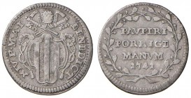 Roma – Benedetto XIV (1740-1758) - Grosso 1741 An. I - Munt. 100 R
BB